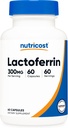 Nutricost Lactoferrin Capsules (60 Capsules, 300mg) Third-Party Tested, Gluten-Free, Vegetarian, GMP Compliant, Non-GMO Product - 60 Servings