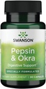 Swanson Okra Pepsin 90 Capsules