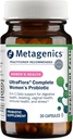 Metagenics UltraFlora Complete Women's Probiotic - Shelf-Stable 5-in-1 Multi-Benefit Formula for Digestive, Immune, Vaginal, Urogenital & Microbiome Health* - 30 Capsules