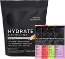 Sports Research® Hydrate Electrolytes Powder Packets - Sugar-Free & Naturally Flavored with Vitamins, Minerals, and Coconut Water - Supports Hydration - 16 Packets - Variety Pack