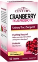 21st Century Cranberry plus Probiotic - 60 Tablets, Pack of 2