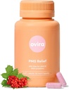 OVIRA PMS Supplement for Women | Vitex Berry Extract for Period Cramps, Mood Support and Breast Tenderness | Female Hormone Balance Supplement | Vegan & Cruelty Free - 60 Capsules