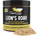 Super Snouts Lion's Roar Lion's Mane Mushroom Supplement for Dogs and Cats, 2.64oz - Made in USA Organic Lions Mane for Cognitive Function and Brain Health
