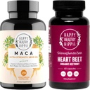 Happy Healthy Hippie Beetroot Capsules & Organic Maca Energy Pills & Libido Enhancer