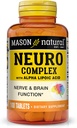 MASON NATURAL Neuro Complex with Alpha Lipoic Acid & Vitamin B12, Suitable for Vegetarians, 100 Tablets
