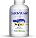 Maxi Health KiddieMax Calcium - CalciYum! - Flavored -Animal Shaped Chewies - Kosher (180 Count)