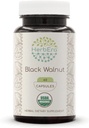 HerbEra Black Walnut USDA Organic 60 Capsules | Natural Herbal Supplement | Certified Organic Vegetarian Capsules and Organic Black Walnut (Juglans Nigra) Dried Hull (60 Capsules)