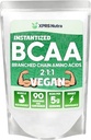 XPRS Nutra BCAA Powder - Amino Acids Supplement for Men - Unflavored BCAA Workout Supplements - Gym Supplements for Men - Amino Acids Supplement for Women for Gym Post Workout Recovery (1 Pound)