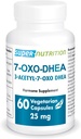 Supersmart 7-OXO DHEA 25mg - Advanced DHEA Metabolite Supplement | Non-GMO & Gluten Free - 60 Vegetarian Capsules