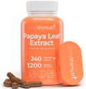 LongLifeNutri Papaya Leaf Extract Supplement 1,200mg per Serving - 240 Vegetarian Capsules, 4-Month Supply, from Carica Papaya for Daily Wellness, GMP Certified, Made in USA