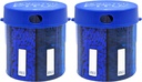 Monster Supplement Medication Pill Dispenser with Compartment Labels - Extra Large Pill Container Bottle Handles Almost Any Supplement - Easy to Dispense (Monster Blue UV -2 Pack)