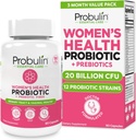 Probulin Womens Probiotic - Vaginal, UT, Gut & Immune Health with Lactobacillus Reuteri - 20 Billion CFU, 12 Probiotic Strains & Prebiotics - 90 Vegan, Gluten Free Capsules for Whole-Body Wellness