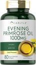Carlyle Evening Primrose Oil Capsules 1000mg | 80 Softgels | Cold Pressed Supplement | Non-GMO & Gluten Free