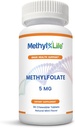 Methyl-Life Purest L-Methylfolate 5 mg Active Folate - 3 Months Supply. Chewables. Non-GMO. Gluten Free Methylfolate
