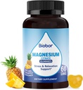 Potassium Magnesium Gummies, Magnesium Citrate & Potassium Citrate Supplements with Vitamin D3, B6 for Electrolyte Balance, Muscle, Leg Cramps, GMO Free Gluten Free (Pineapple,60 Count)