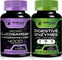 WELLNESS LABSRX Digestive Enzymes Capsules | Glucosamine Chondroitin Capsules