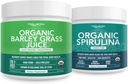 Triquetra Health Organic Spirulina Powder 8 oz. Plus Organic Barley Grass Juice Powder 5.3 oz.