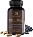 CHOQ® Shilajit - Over 50% Fulvic Acid, 500 mg Vegan Capsules, Energy, Brain, Focus, Collagen, Hormones, Mitochondrial Function, Urolithin A, Lab-Tested