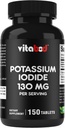 Potassium Iodide Dietary Supplement 130 mg per Serving - 150 Tablets (3 Bottles)