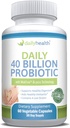 Daily Probiotic 40 Billion CFU MakTrek Bi-Pass Technology Digestion Immune Health 60 Veggie Capsules (1 Month Supply)