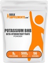 BulkSupplements.com Potassium BHB Powder - Beta-Hydroxybutyrate Powder, Unflavored Potassium BHB Supplement - Vegan & Gluten Free, 9g per Serving, 500g (1.1 lbs) (Pack of 1)