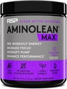 RSP NUTRITION AminoLean MAX Pre Workout - Intense Energy, Massive Pumps, Laser Focus with Natural Caffeine, Nitric Oxide, Beta Alanine, BCAAs, Nootropics, 25 Serv