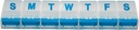 Rehabilitation Advantage Weekly Pill Organizer – 7-Day Push Button Pill Box with Large Compartments, Easy Open Design for Medications and Vitamins. Travel & Daily Use