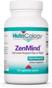 Nutricology ZenMind Supplement - Calmness Support, Day or Night, GABA, L-Theanine, Hypoallergenic, Vegetarian Capsules - 120 Count