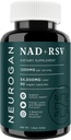 Neurogan NAD+ Resveratrol Supplement – Cellular Energy & Heart Health Support – 1200mg NAD+ and Trans-Resveratrol per Serving, 90 Count